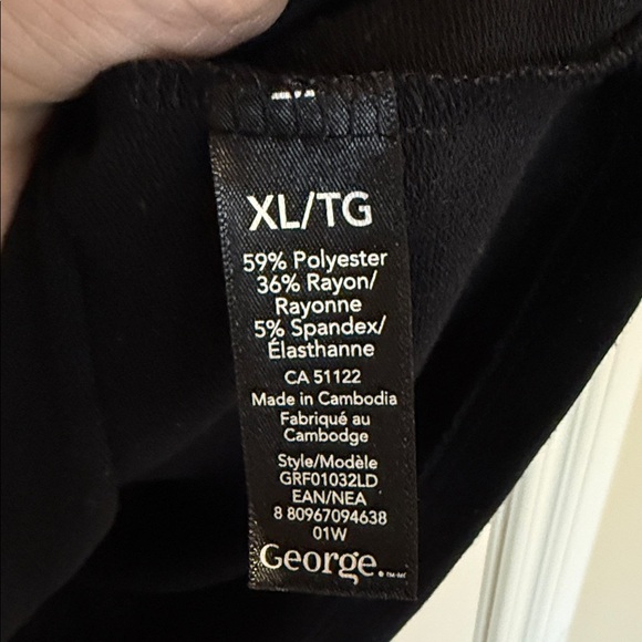 George Black Crew Neck Sweater Women’s Size XL - Picture 4 of 7